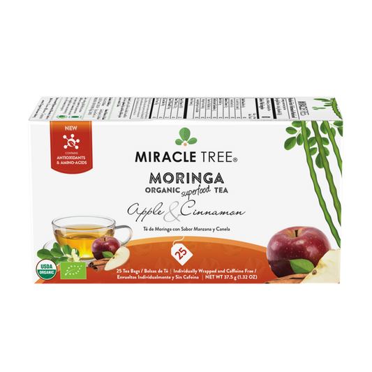 Miracle Tree's Organic Moringa Tea, Apple & Cinnamon