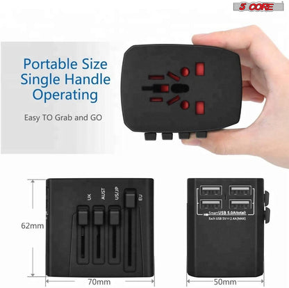 Multi Plug Outlet Extender Power Travel Adapter Wall Plug 3/4 USB Cube