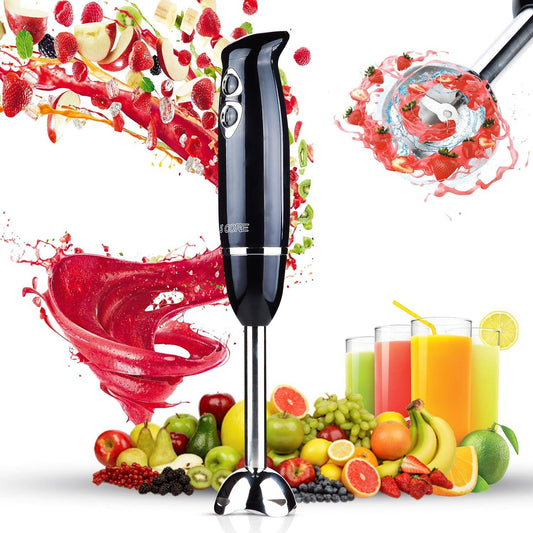 5Core 500W Immersion Blender Handheld 2 Speed Stainless Steel ,