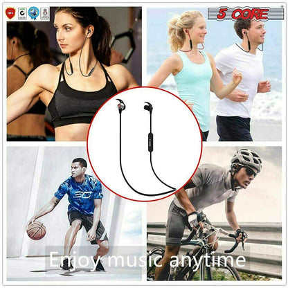 5 CORE Premium Bluetooth Earbuds Neckband Magnetic Bluetooth