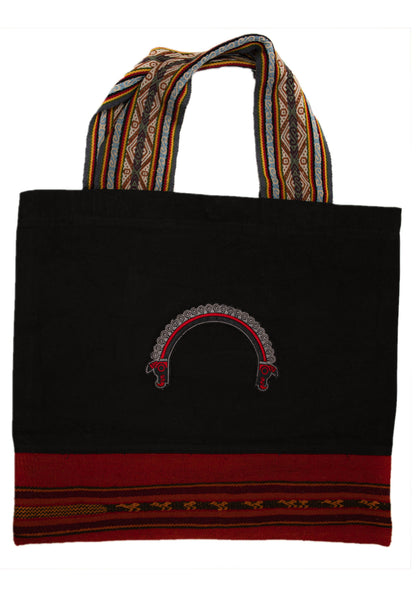 Land R, Peruvian Made, Alpaca Fibers Strap, Handwoven Tote Bags in