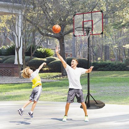 Portable Basketball Hoop System Stand Height Adjustable 7.5ft - 9.2ft