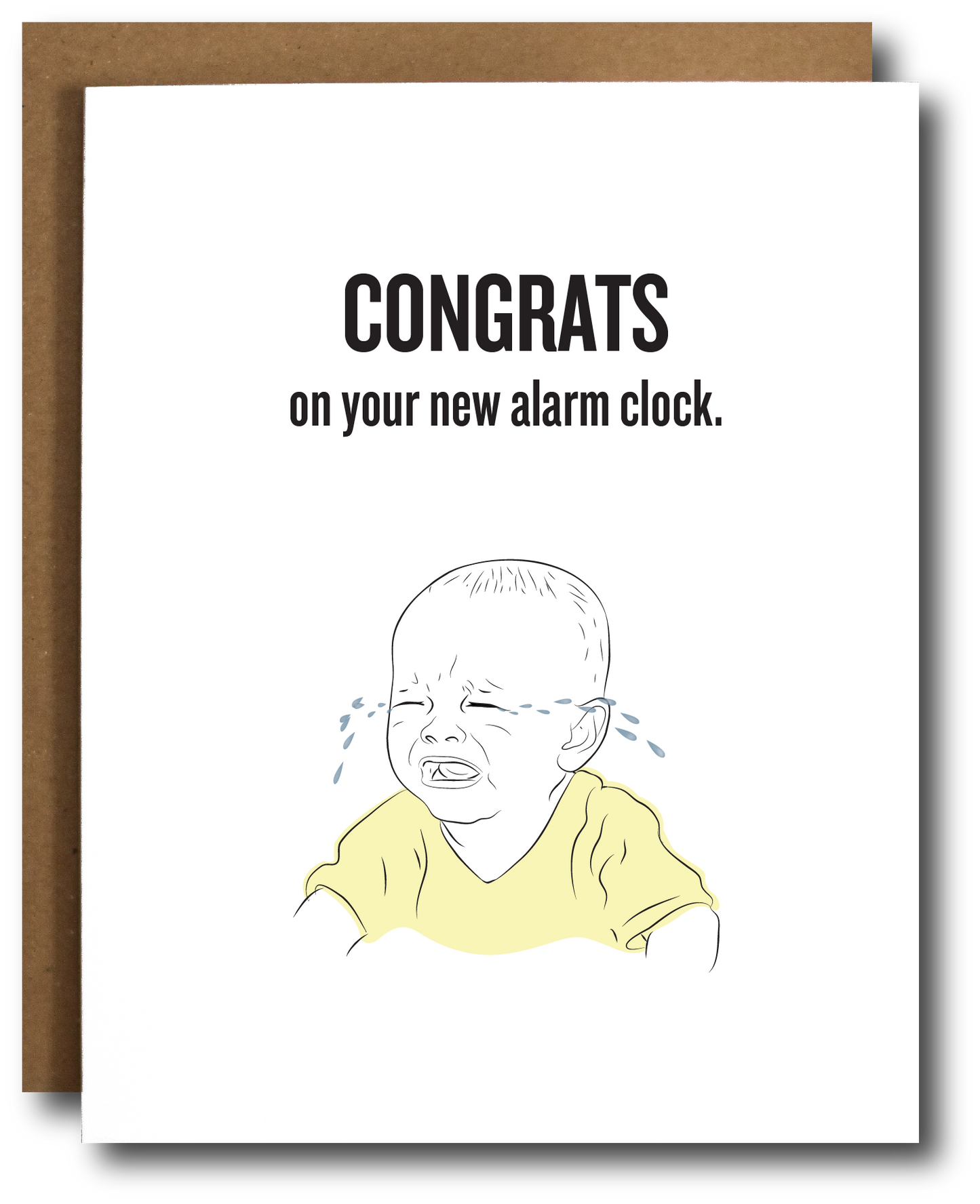 Baby Alarm Clock Card