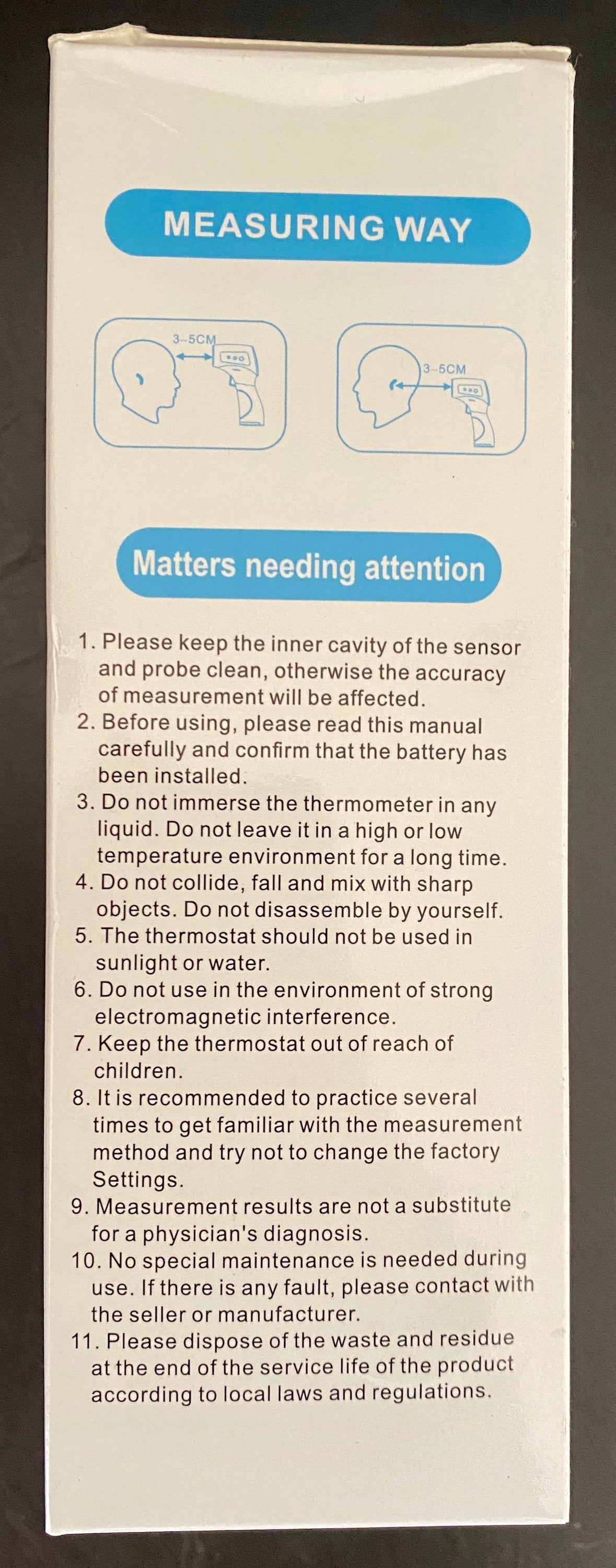 Infrared non-contact/ no touch Thermometer