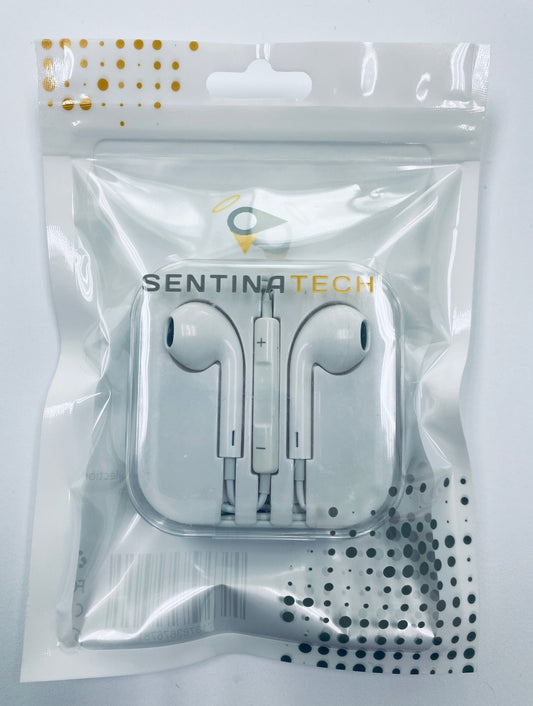 Earphones with Remote, Mic and 3.5mm Connector - Sentinatech Brand