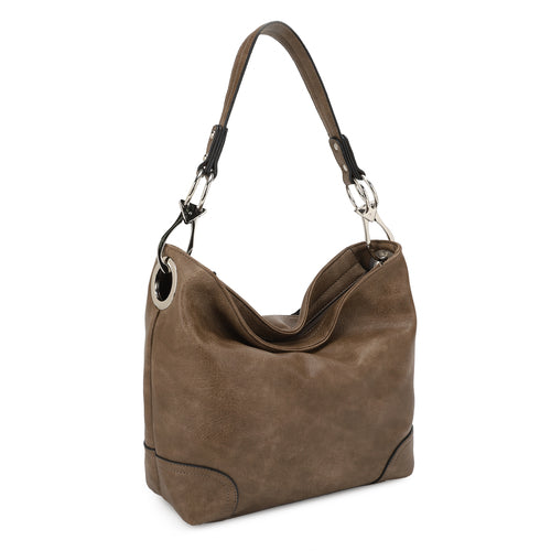 Emily Soft Vegan Leather Hobo Handbag