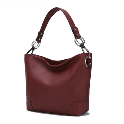 Emily Soft Vegan Leather Hobo Handbag