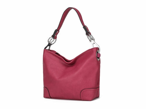 Emily Soft Vegan Leather Hobo Handbag