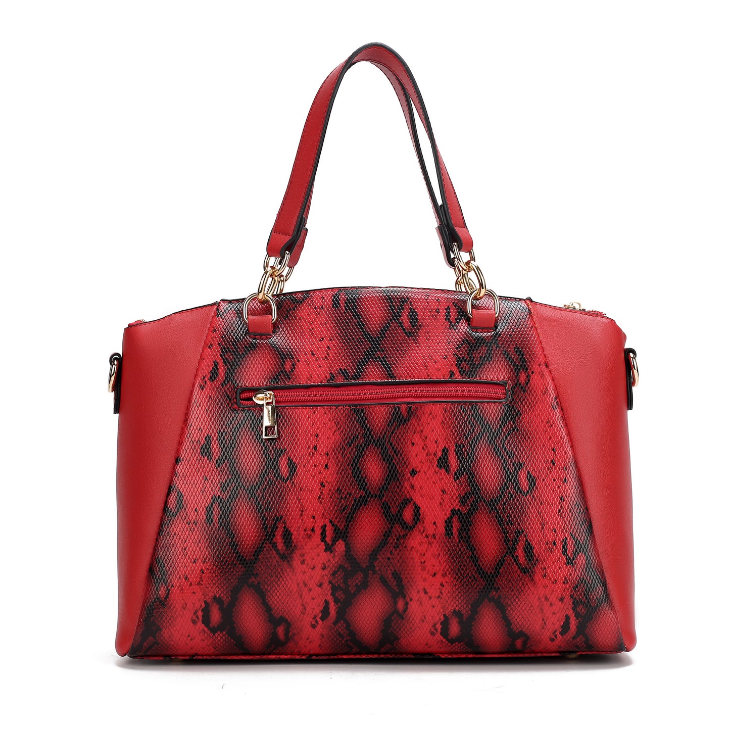 Addison Snake Embossed Vegan Leather Tote Bag with matching Wristlet