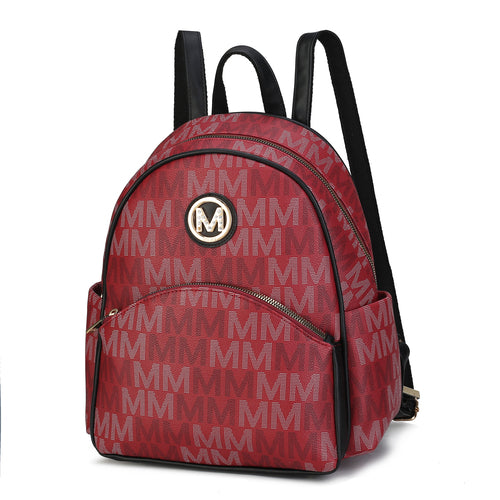 Palmer Vegan Leather Signature logo print Women Backpack