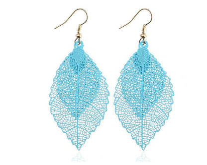 Rainbow Leaf Earrings