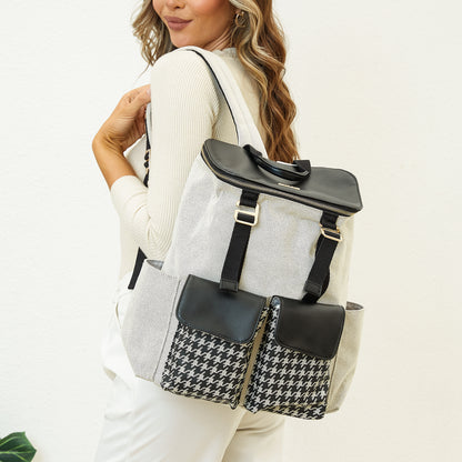 Houndstooth Diaper Backpack