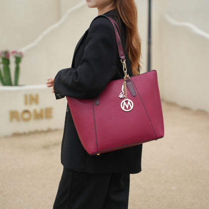 Ximena Vegan Leather Women’s Tote Bag with matching Wristlet Wallet
