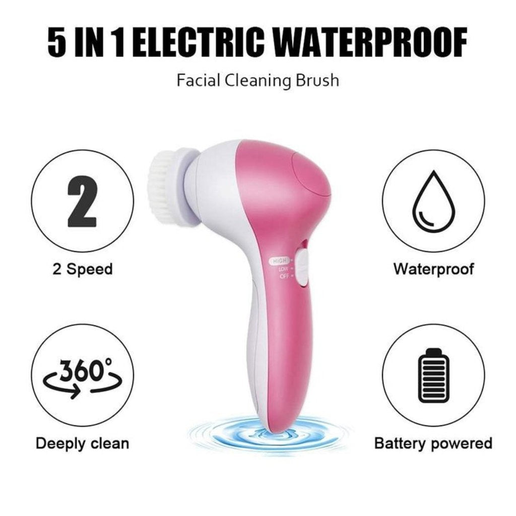 Face Massage Cleansing Brush 5 Pcs Set