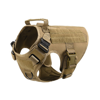 Fast Shipping Military Dog Tactical Harness and Leash Set (Brown)