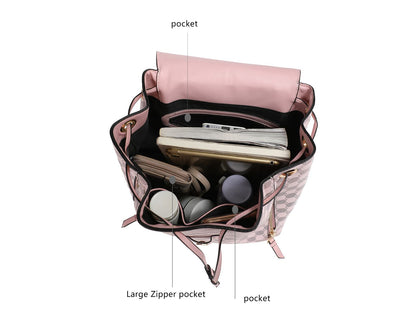 Kimberly Backpack Circular Print Tote Bag