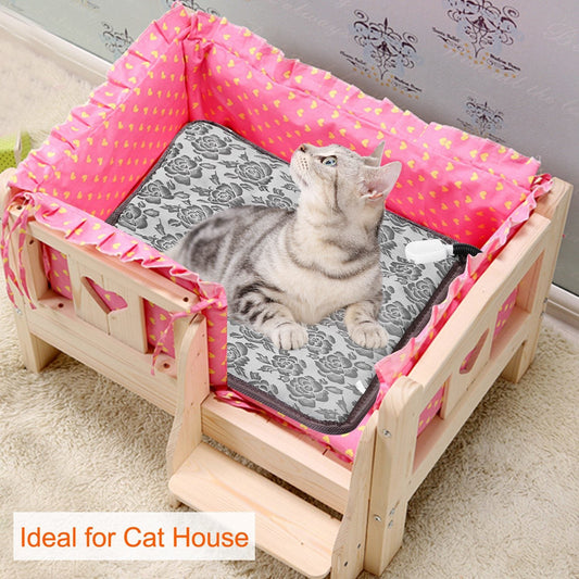Pet Heating Pad Dog Cat Electric Heating Mat Waterproof Adjustable