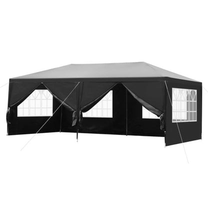 10'x20' Outdoor Party Tent with 6 Removable Sidewalls, Waterproof