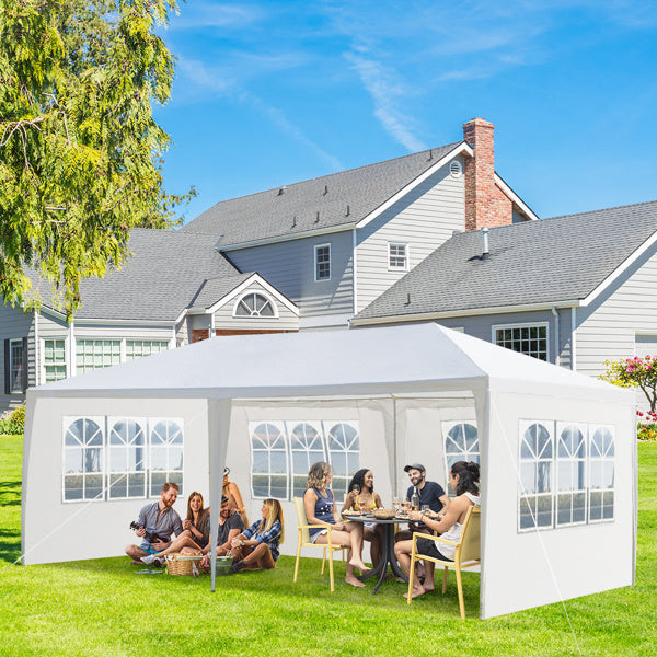 10'X20' Outdoor Party Tent with 4 Removable Sidewalls; Waterproof