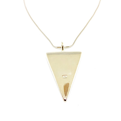 Silver Mother Of Pearl Necklace (triangle)