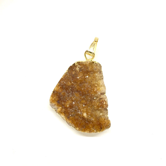 Orange Citrine Cluster Pendant