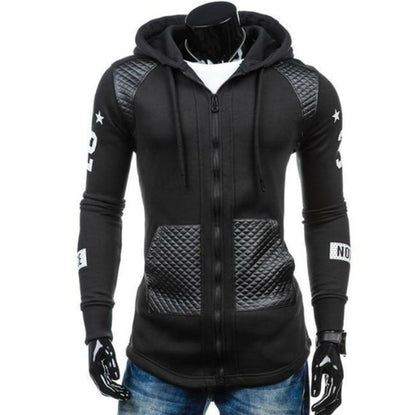 Mens Street Style Biker Hoodie