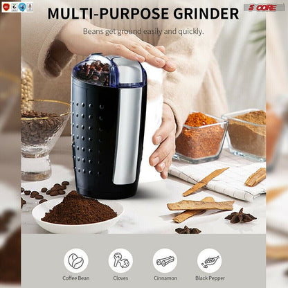 Electric Coffee and Spice Grinder Stainless Steel Blades CG 01 BL