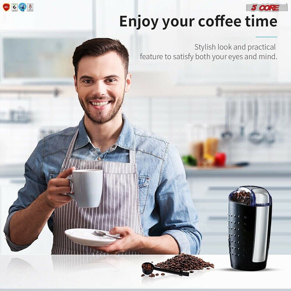 Electric Coffee and Spice Grinder Stainless Steel Blades CG 01 BL