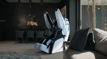 Weltron White massage chair alternate view