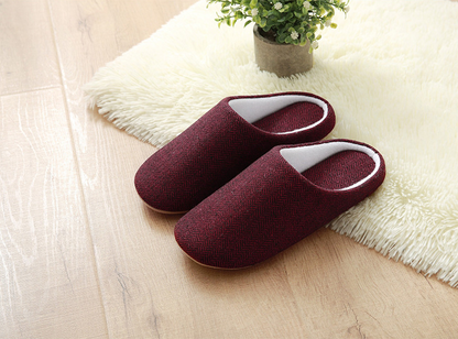 Men's cotton warm slippers