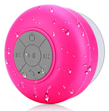 Bluetooth Shower Speaker - Red/Pink