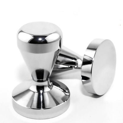 Solid Stainless Steel Heavy Flat Plated Base Coffee Tamper