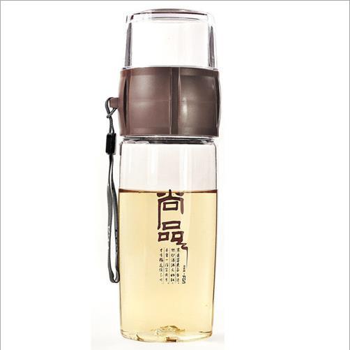 Portable 400ML Tea Infuser Bottle Plastic Water Bottle