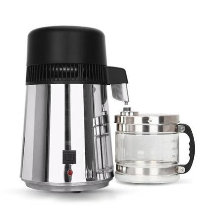 Stainless Steel Water Distiller With Glass Carafe
