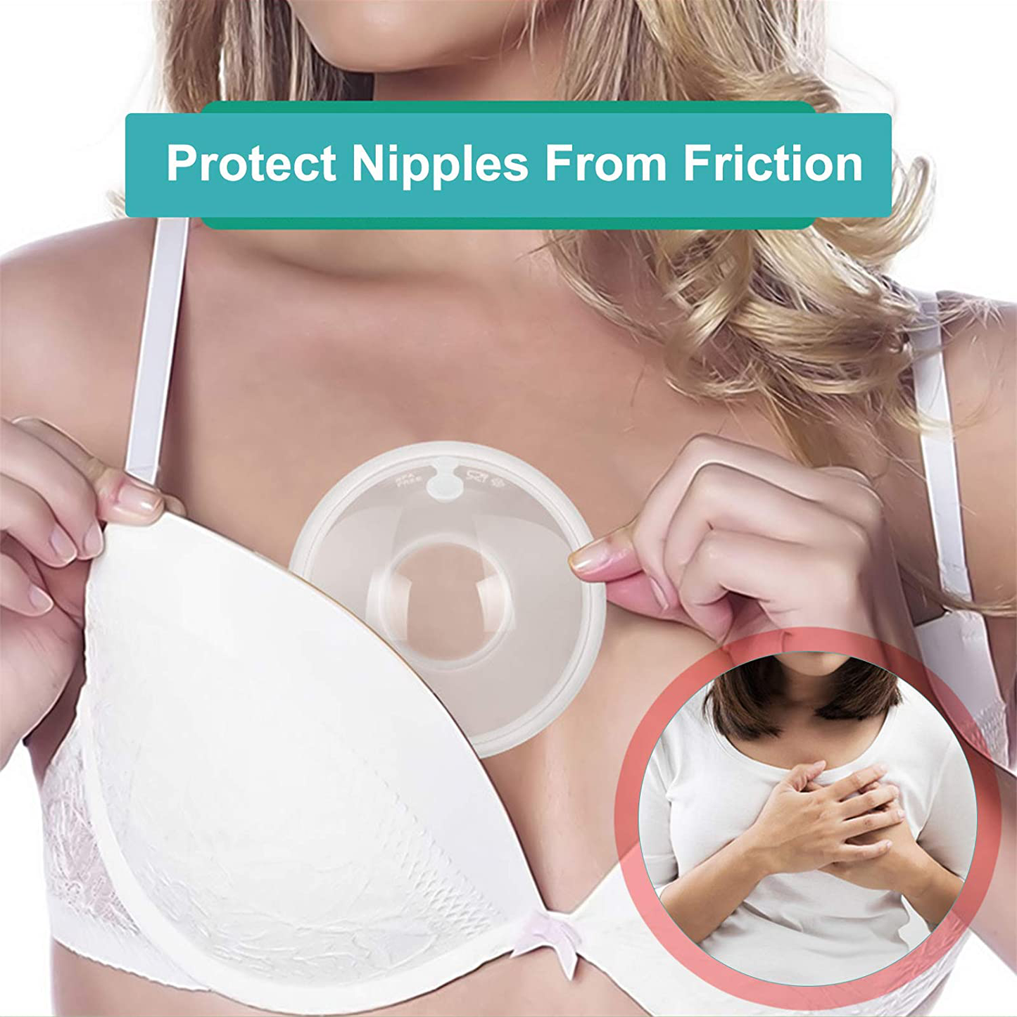 Breast Shells, Milk Catcher, (2PCS) Breastmilk Collector, Milk Savers for Breastfeeding, Nipple Shields with Plug, for Milk Leaks, Collect Breastmilk, Protect Cracked Nipple, Reusable & BPA-Free