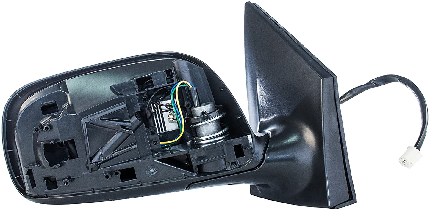 Dependable Direct Right Passenger Side Black Heated Manual Folding Power Operated Door Mirror for Toyota Corolla (2009 2010 2011 2012 2013) - Part Link #: TO1321247