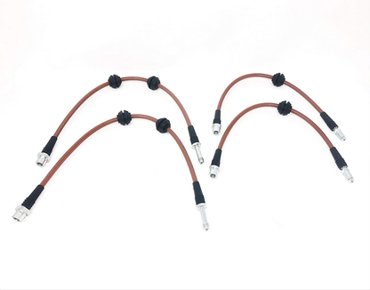 Exact fit Stainless Steel Brake lines kit Complete Set with fittings for R55-R59 Coupe, S and JCW