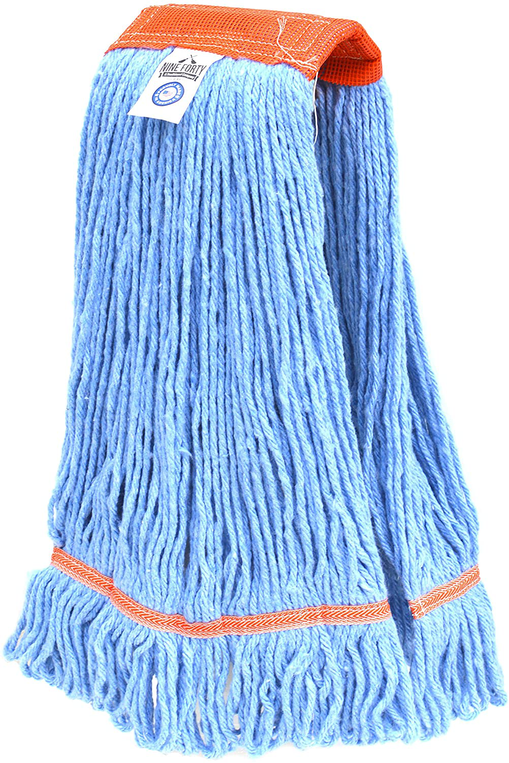 NINE FORTY USA Floor Cleaning Wet Mop Head Refill | Replacement – Janitorial Heavy Duty Industrial | Commercial Yarn (1 Pack, Large)