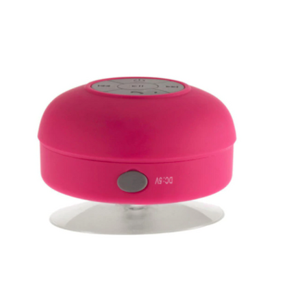 Bluetooth Shower Speaker - Red/Pink