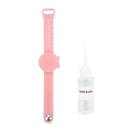 Outdooor Silicone Wristband Hand Sanitizer Disinfectant Bracelet