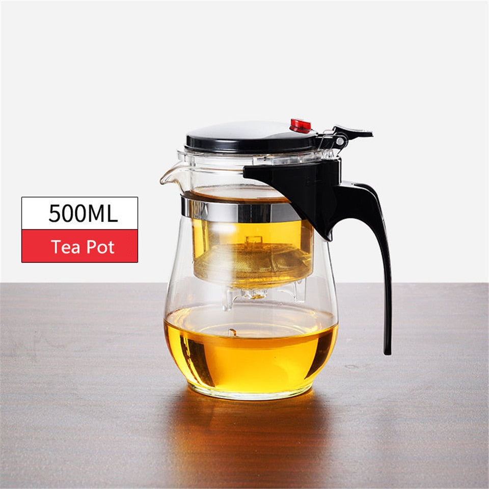 Heat Resistant Glass Tea Pot Tea Infuser