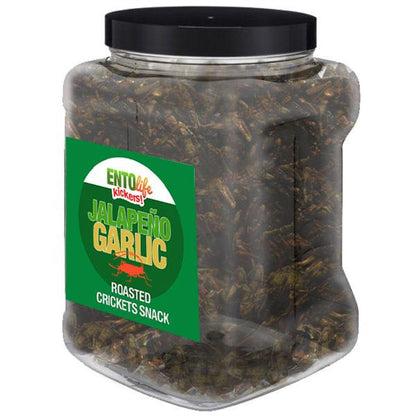 Jalapeno Garlic Flavored Cricket Snack - Pound Size