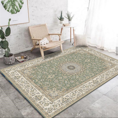 Foreign Style Plain Chenille Polyester Bedroom Rug Carpet