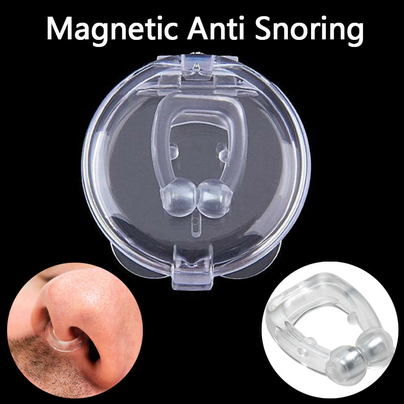 Mini Magnetic Anti-Snoring Silicone Nose Clip