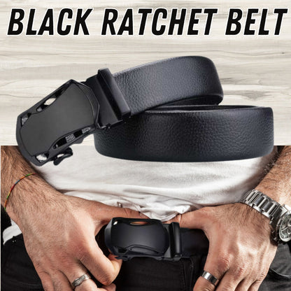 Leather Ratchet Adjustable Belt