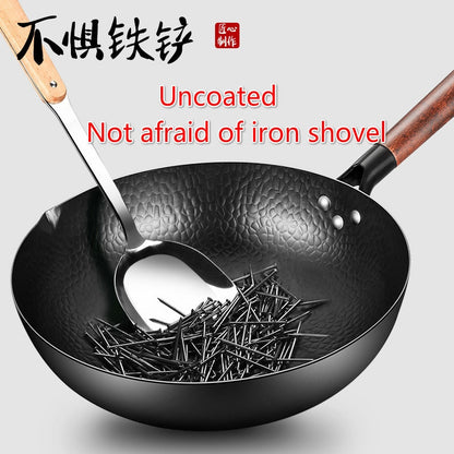 Handmade Iron Pot 32CM Frying Pan