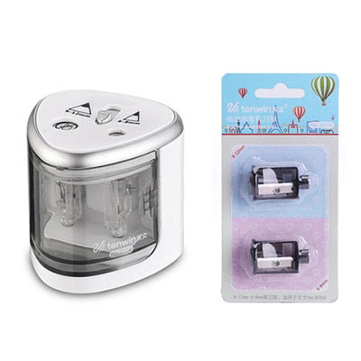 New Automatic pencil sharpener Two-hole Electric Switch