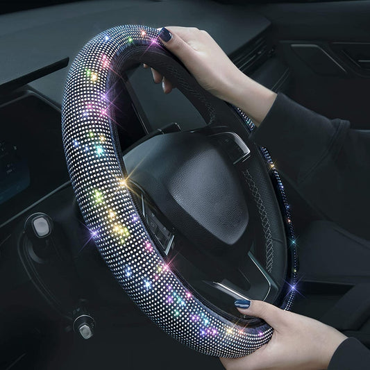 Car Suv Steering Wheel Protector Vehicle Carbon Fiber