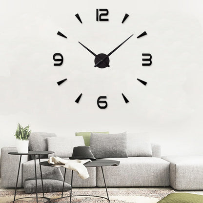 Large Wall Clock Quartz 3D DIY Big Watch