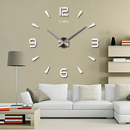 Large Wall Clock Quartz 3D DIY Big Watch